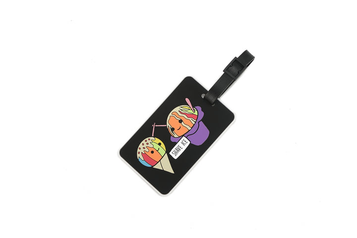 Luggage Tag Shave Ice Black