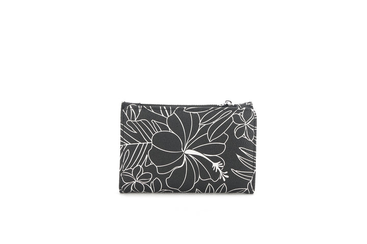 Wallet Joanne Hibiscus Lines Black