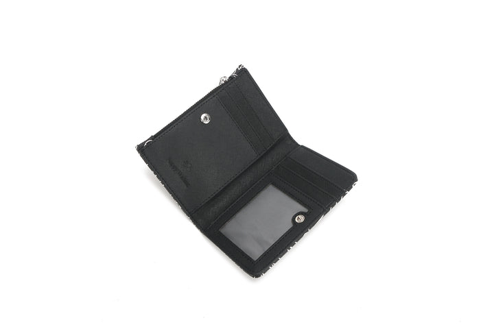 Wallet Joanne Hibiscus Lines Black