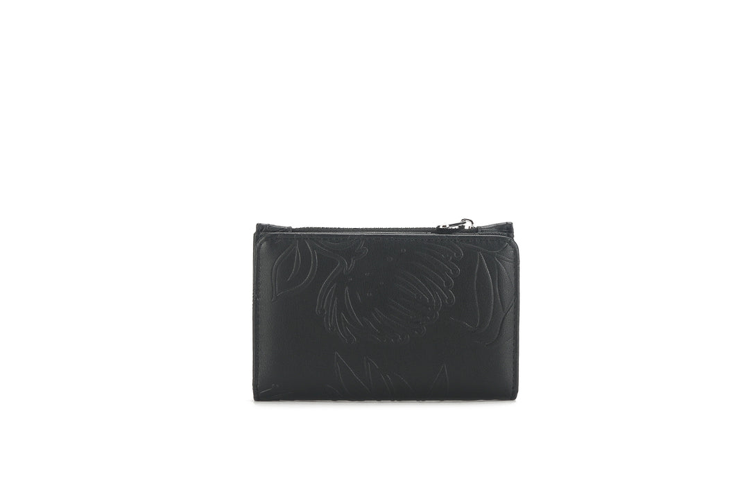 Wallet Joanne Lehua Embossed Black