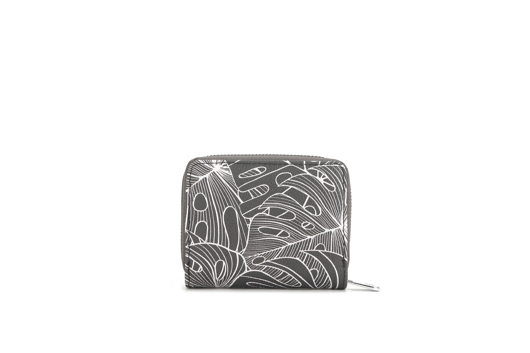 Wallet Meily Monstera Lines Grey