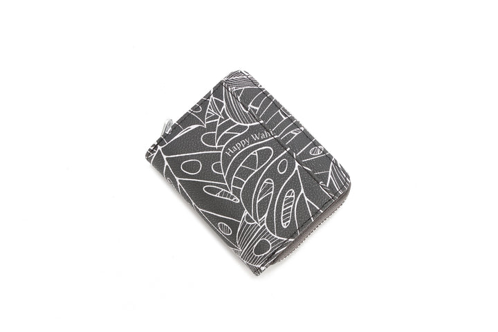 Wallet Meily Monstera Lines Grey