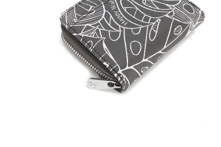 Wallet Meily Monstera Lines Grey