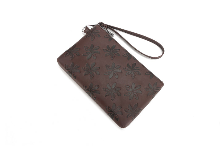 Wristlet Melody Tiare Embossed Brown-Black