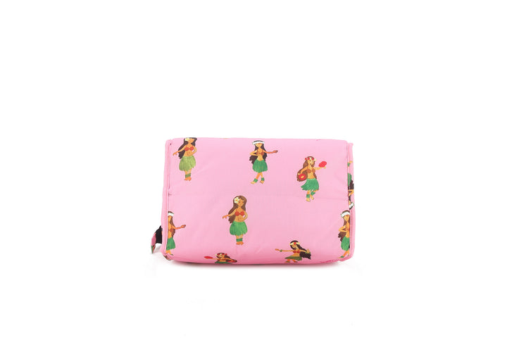 Insulated Lunch Tote Small Hula Girl Pink