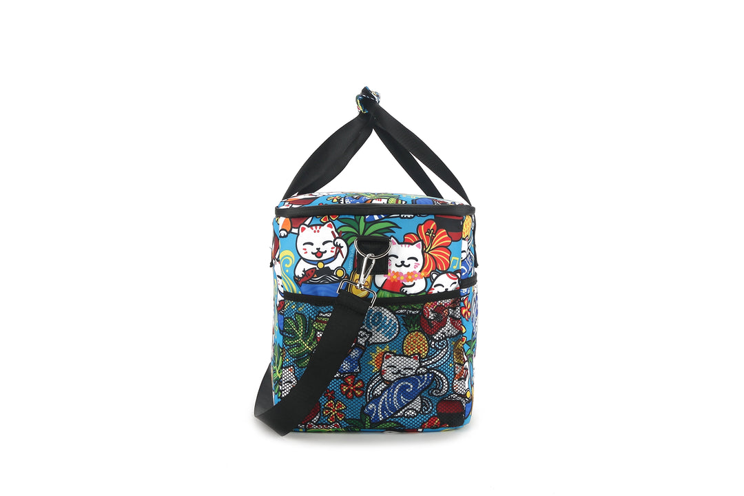 Cooler Tote Large Neko Teal