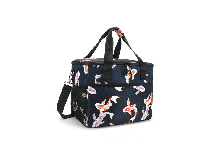 Cooler Tote Large Koi Navy