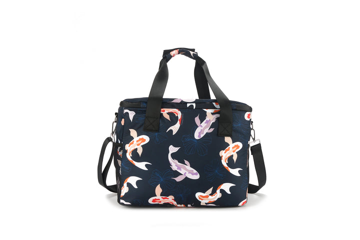 Cooler Tote Large Koi Navy