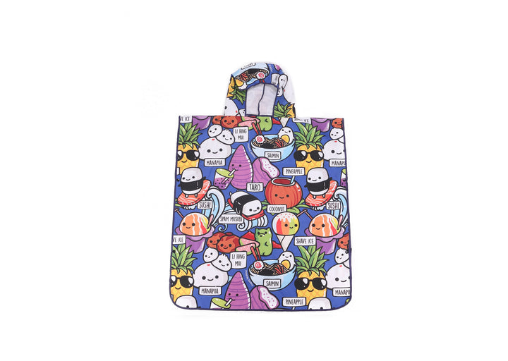 Hooded Beach Towel Poncho Teenager Craving Hawaiʻi Blue