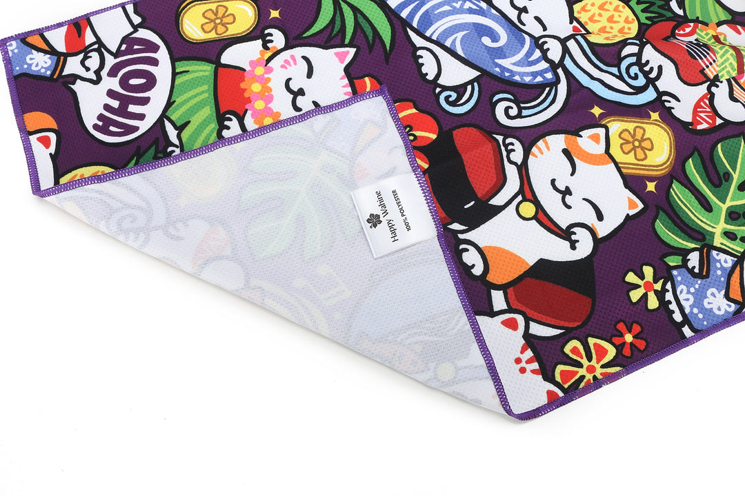 Cool Towel Neko Purple