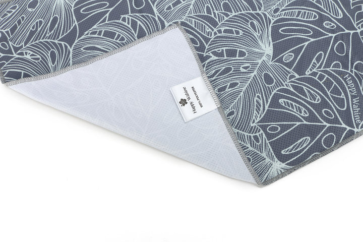 Cool Towel Monstera Lines Grey