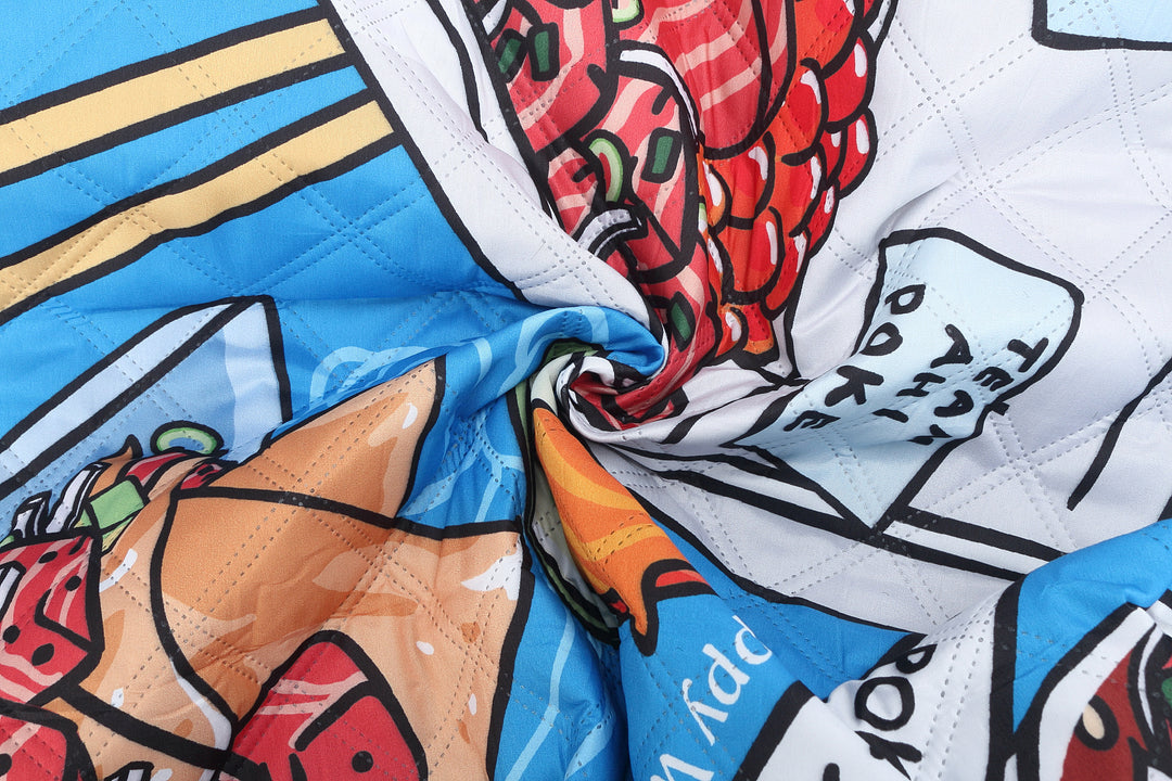 Beach Mat Poke Competition Blue