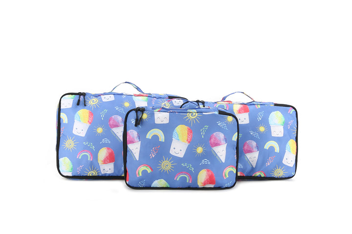 Packing Cubes Compression Shave Ice Blue (3-piece)