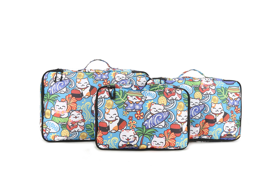 Packing Cubes Compression Neko Teal (3-piece)