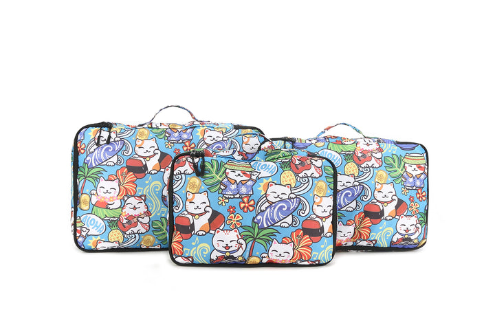 Packing Cubes Compression Neko Teal (3-piece)