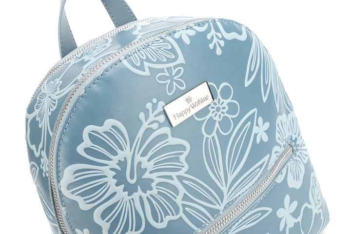 Backpack Tiffany Cherry Blossom Embossed Blue