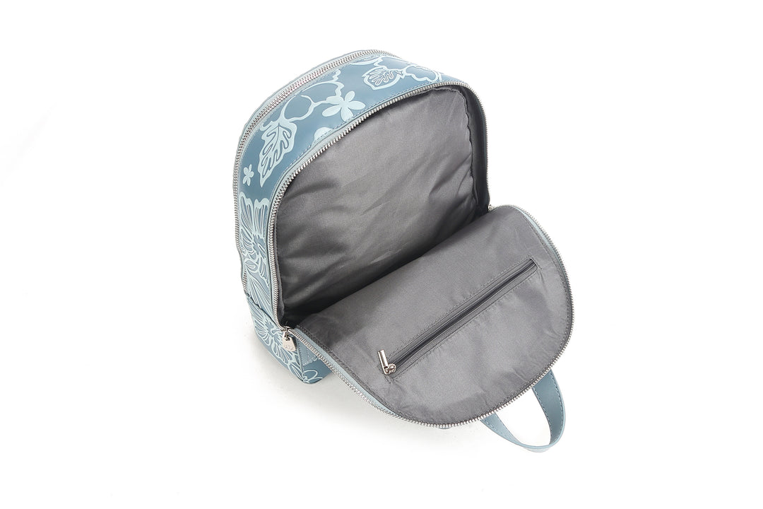 Backpack Tiffany Cherry Blossom Embossed Blue