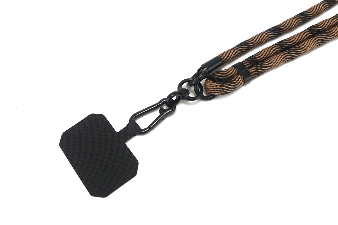 Phone Strap Black-Beige