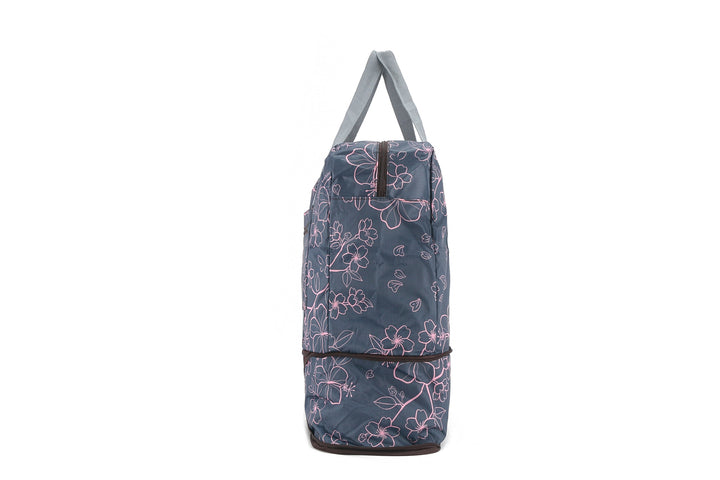 Foldable Duffle Bag Sophie Sakura Grey