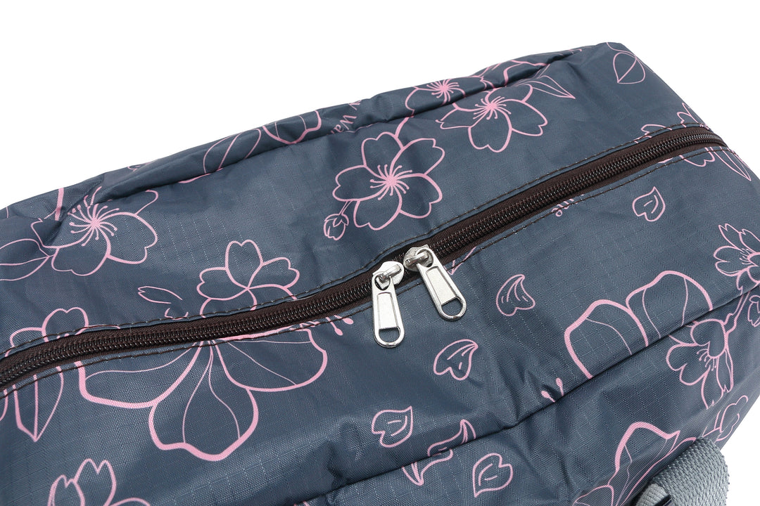 Foldable Duffle Bag Sophie Sakura Grey