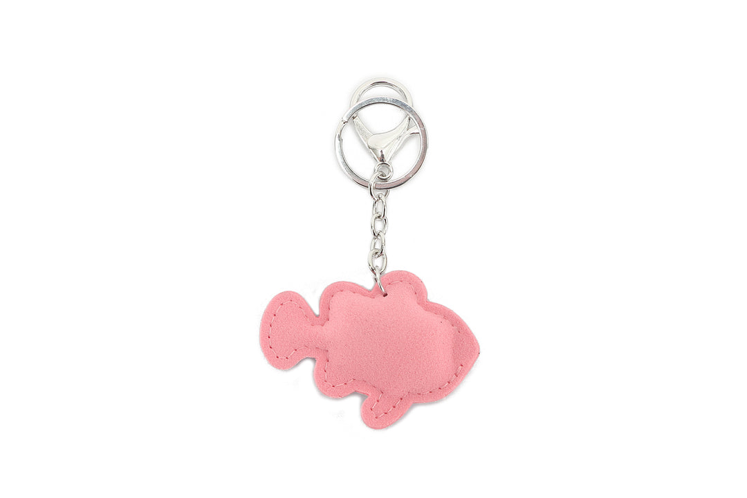 Bag Charm Crystal Fish Pink