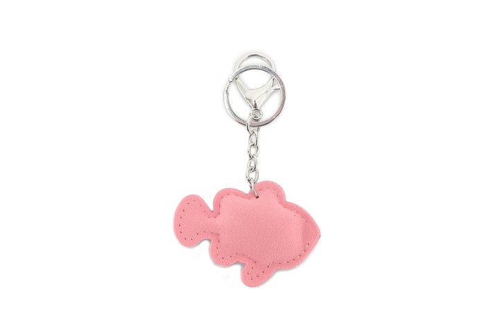 Bag Charm Crystal Fish Pink