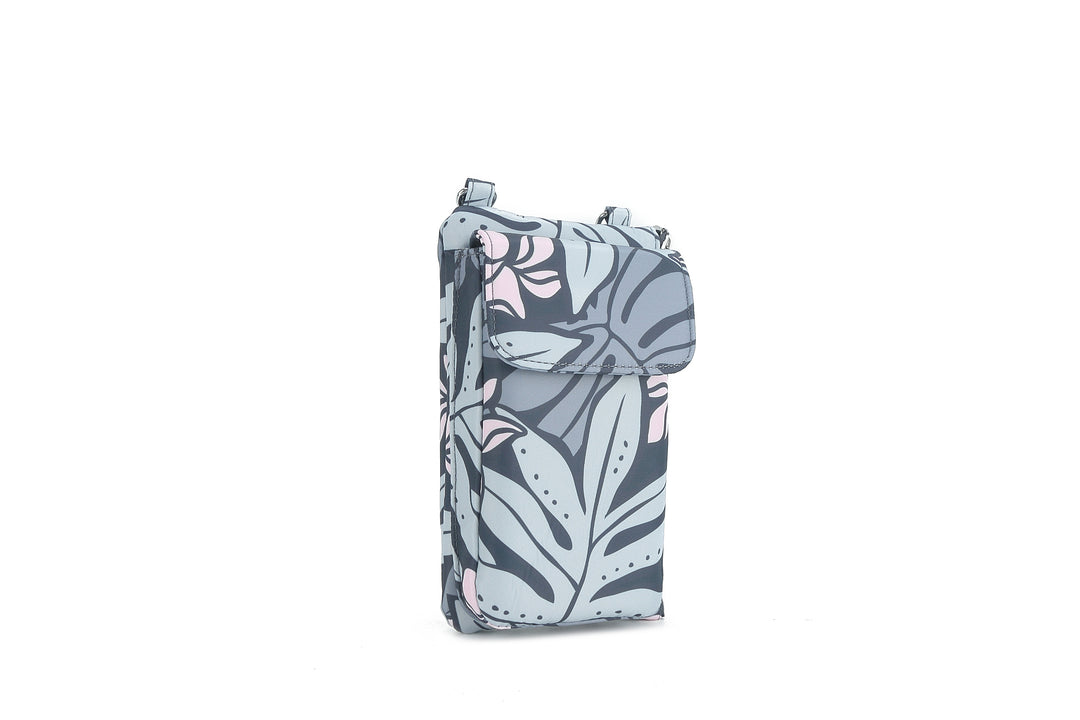Crossbody Phone Wallet Anna Ke'olu Laua'e Grey