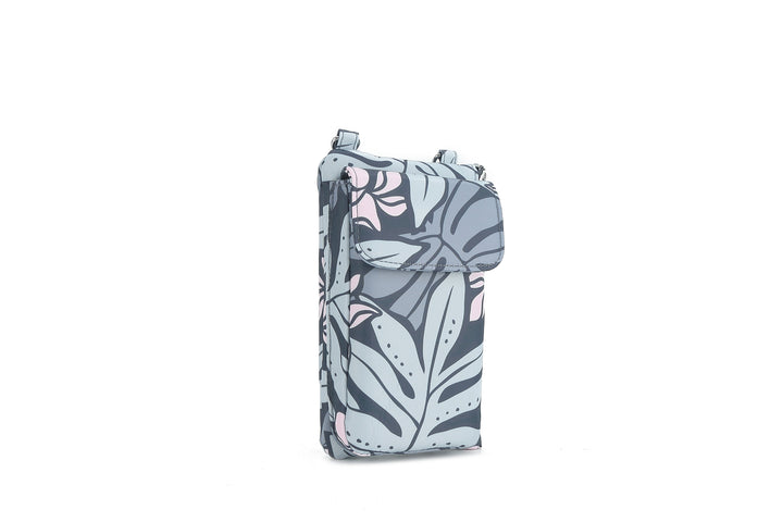 Crossbody Phone Wallet Anna Ke'olu Laua'e Grey