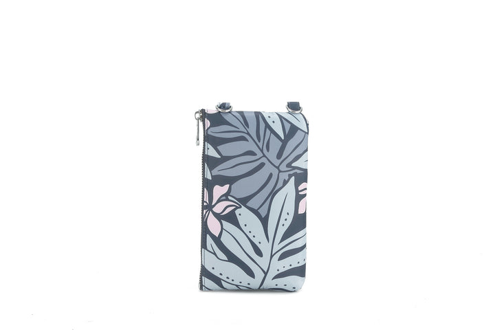 Crossbody Phone Wallet Anna Ke'olu Laua'e Grey