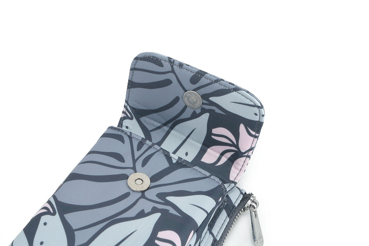 Crossbody Phone Wallet Anna Ke'olu Laua'e Grey