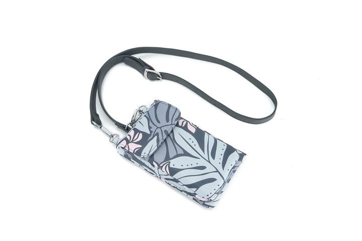 Crossbody Phone Wallet Anna Ke'olu Laua'e Grey