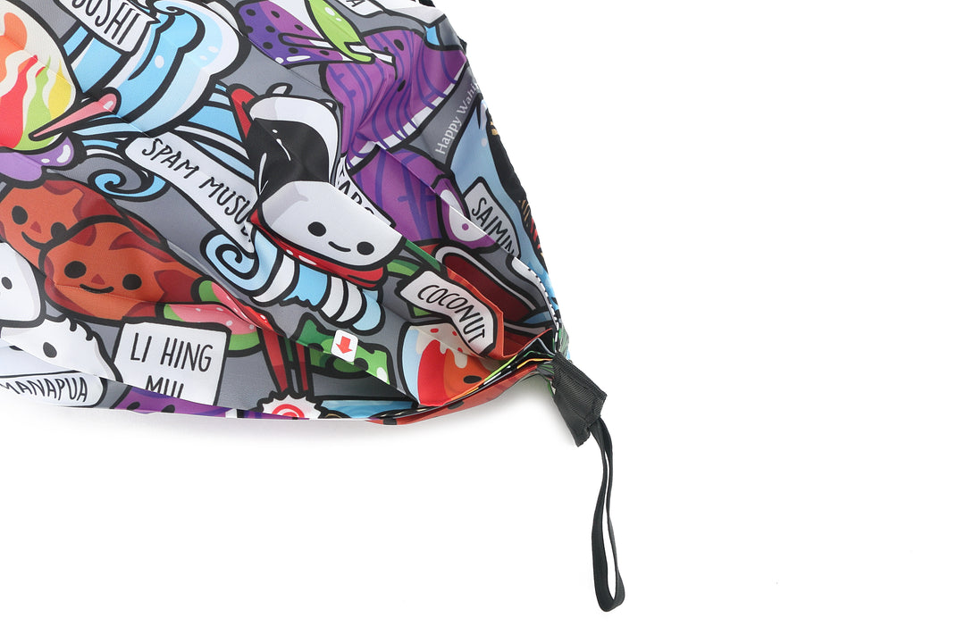 Foldable Bag Jazmine Craving Hawaii Grey