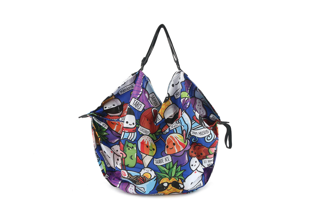 Foldable Bag Jazmine Craving Hawaii Blue