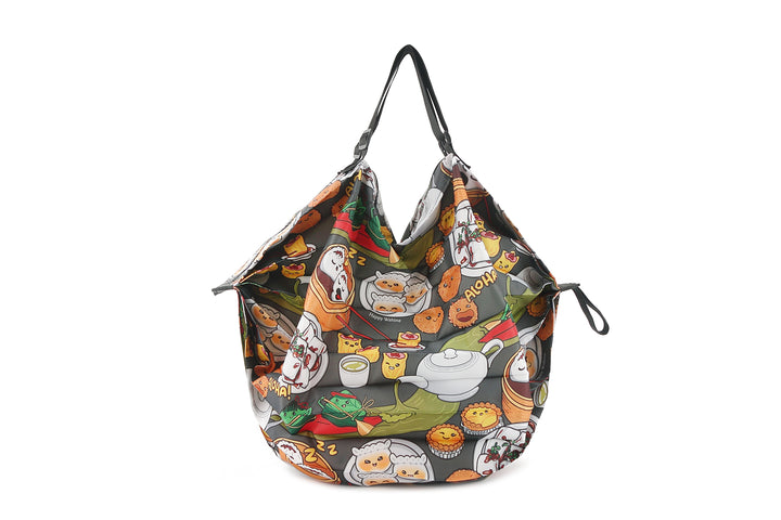 Foldable Bag Jazmine Dim Sum Grey