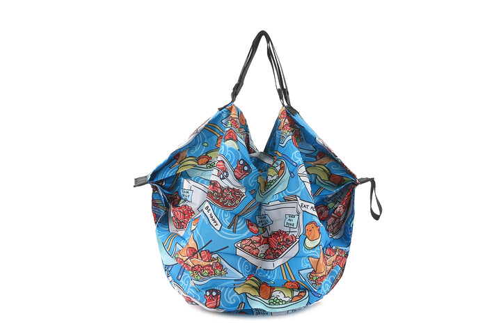 Foldable Bag Jazmine Poke Competition Blue