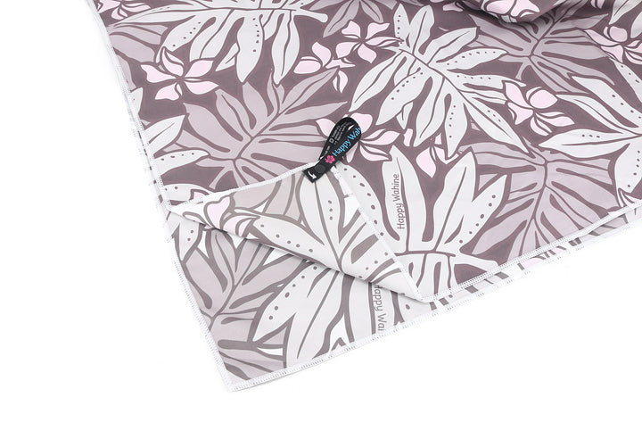 Sand-free Reversible Beach Towel Laua'e Grey Laua'e Dark Grey