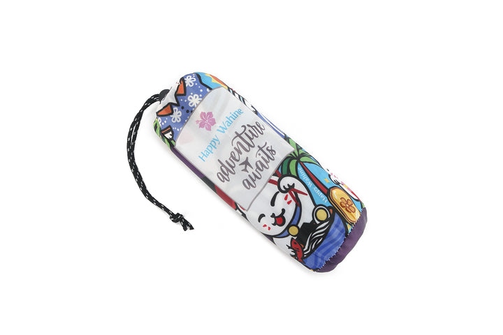 Sand-Free Reversible Beach Towel Neko Purple Neko Teal