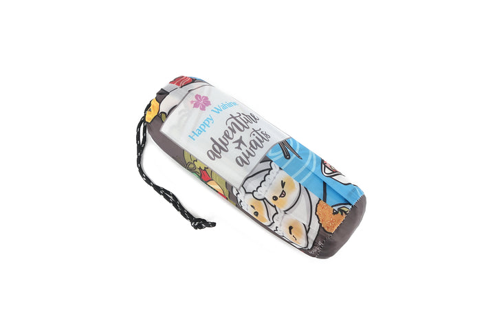Sand-free Reversible Beach Towel Dim Sum Grey Poke Competition Blue