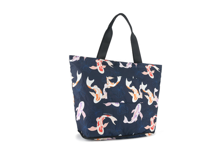 Foldable Tote James Koi Navy