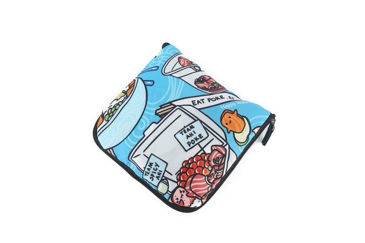 Foldable Tote James Poke Competition Blue
