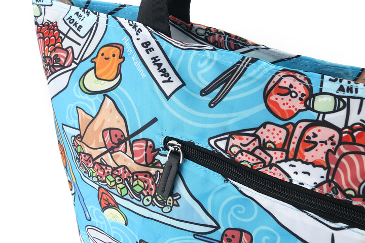 Foldable Tote James Poke Competition Blue