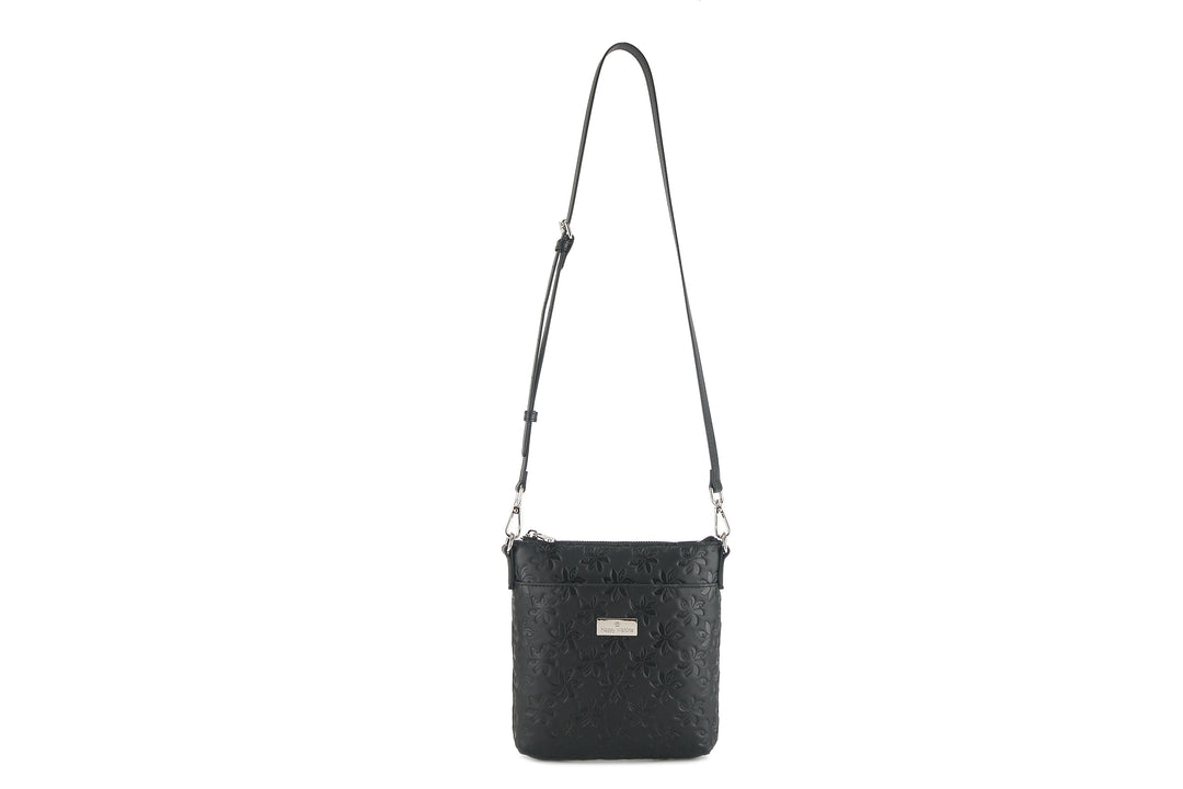 Crossbody Lisa Tiare Embossed Black