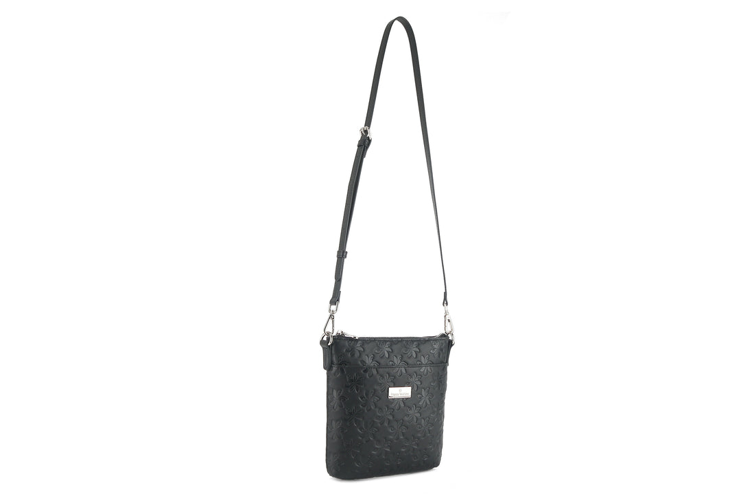 Crossbody Lisa Tiare Embossed Black