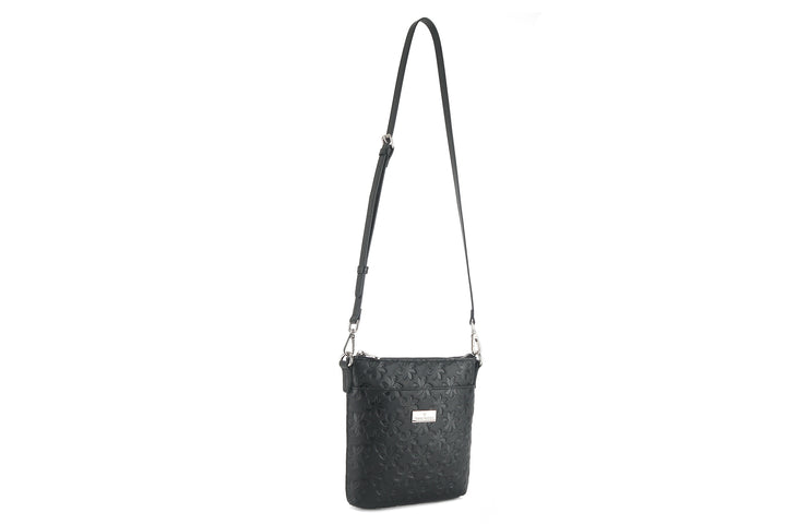 Crossbody Lisa Tiare Embossed Black