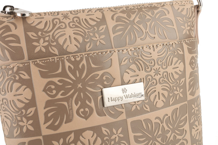 Crossbody Lisa Quilt Embossed Beige