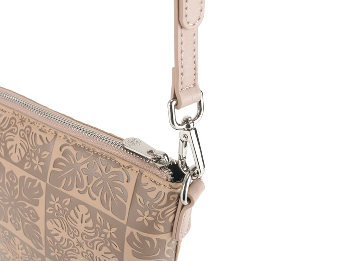 Crossbody Lisa Quilt Embossed Beige