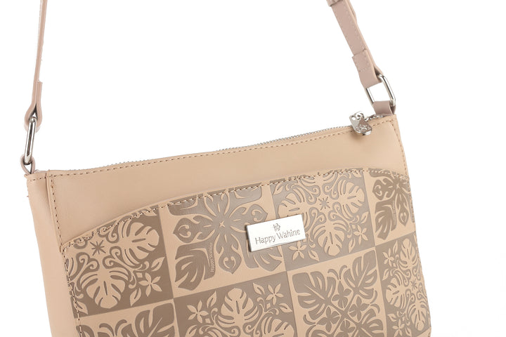 Crossbody Brittney Quilt Embossed Beige