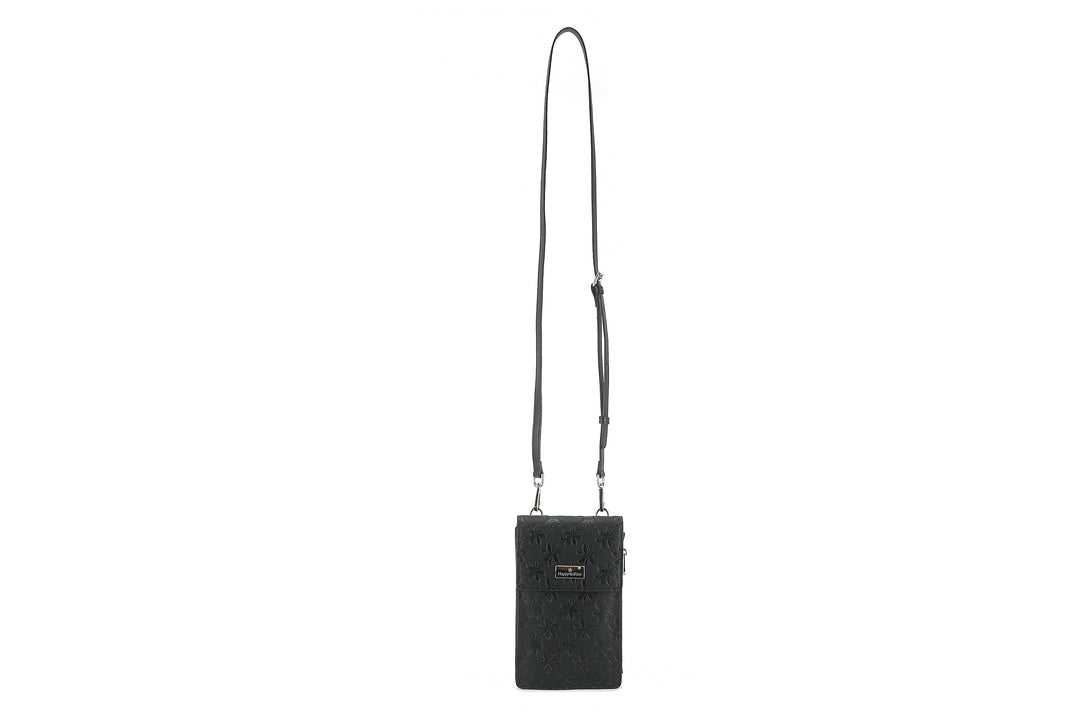 Crossbody Anna Tiare Embossed Black