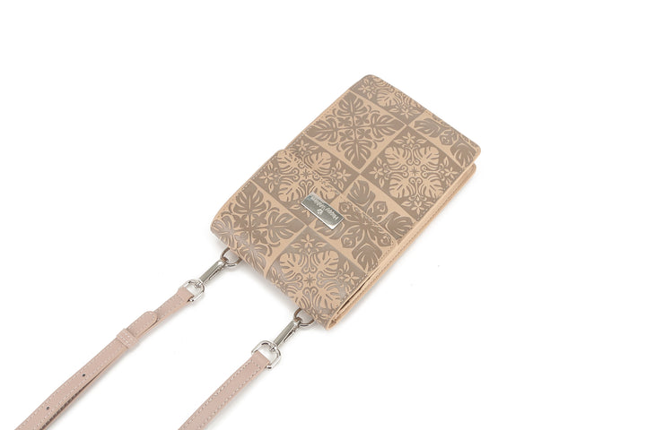 Crossbody Anna Quilt Embossed Beige