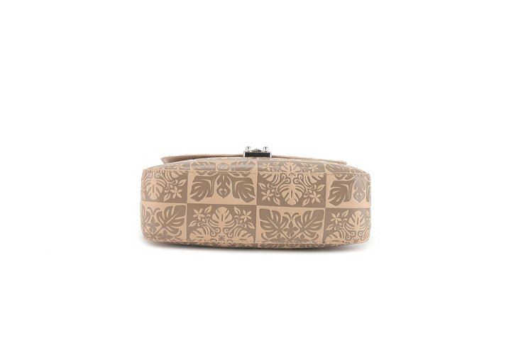 Satchel Alice Quilt Embossed Beige